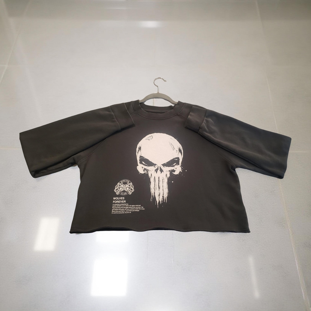 Darc Sport X Punisher Cropped Sweatshirt Wolves Marvel Limited Edition